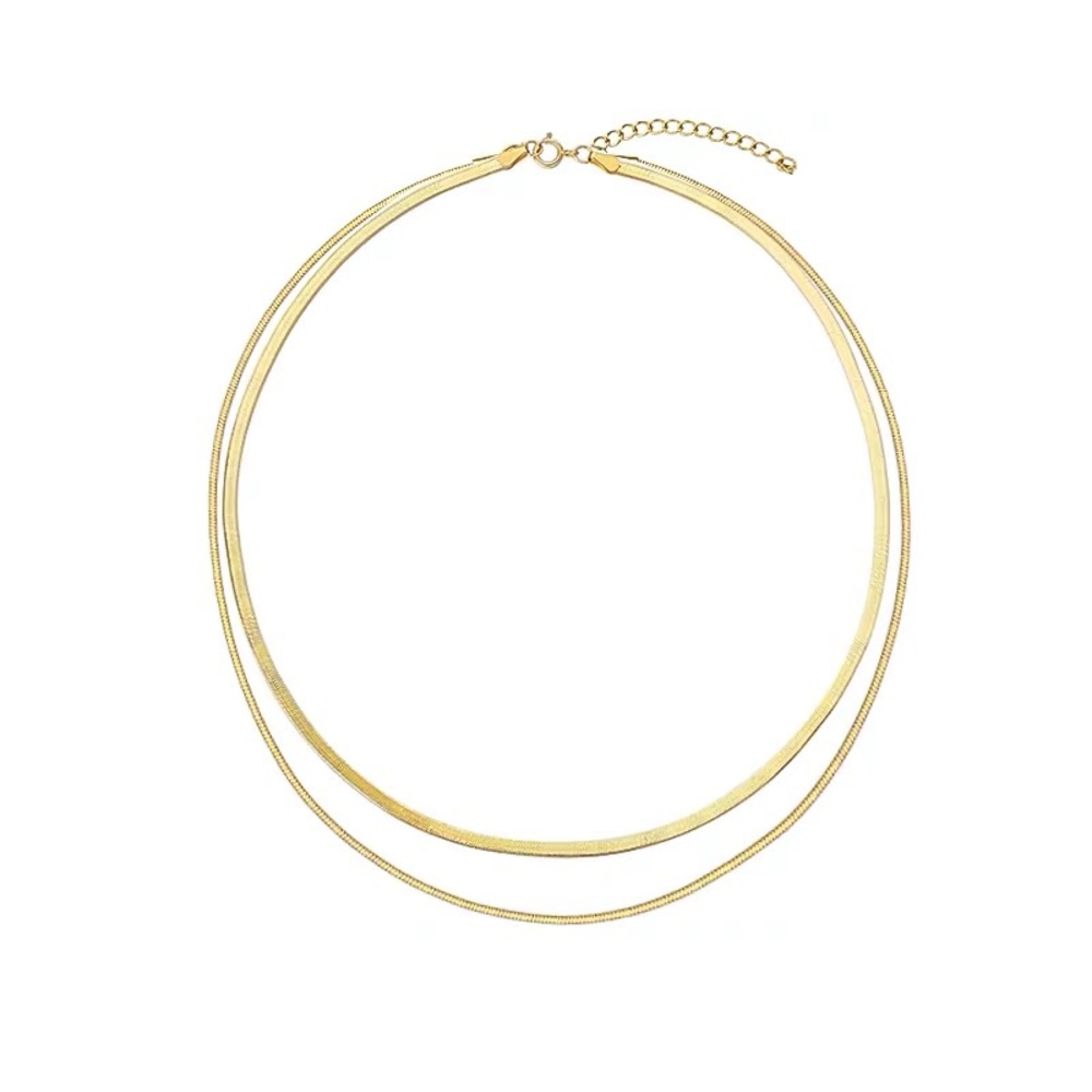 One-Piece Gold Necklace - Picture 9 of 12